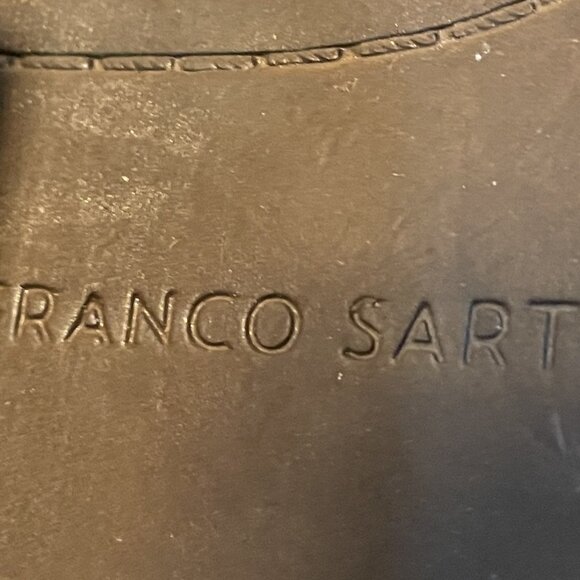 FRANCO SARTO OLIVE GREEN DISTRESSED SUEDE HIGH HEEL ANKLE BOOTS 7 - Picture 6 of 6